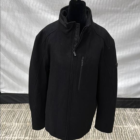 Tumi Black Performance Jacket with High Collar and wool Material - Picture 1 of 5
